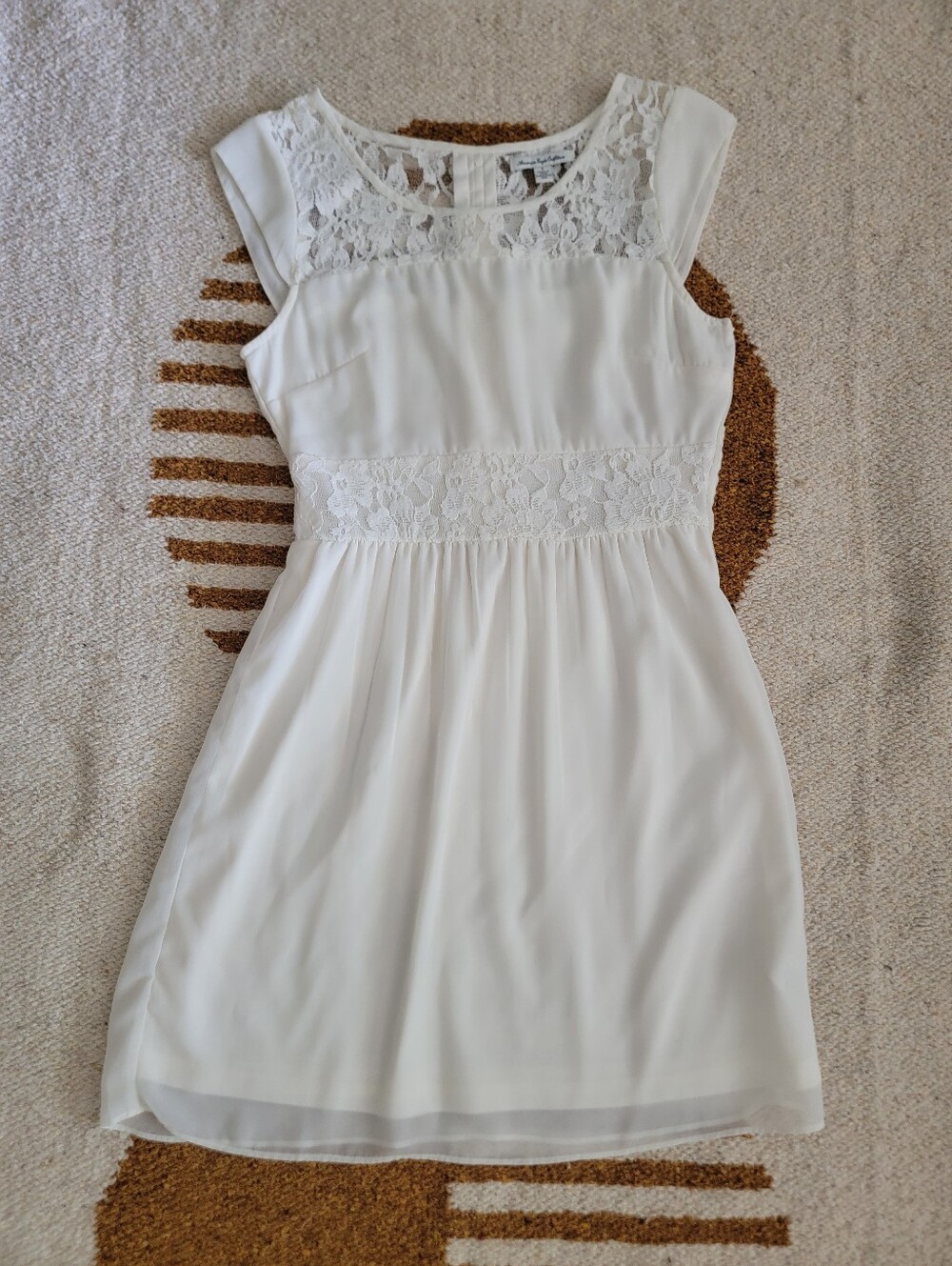 American Eagle Ivory Lace Summer Dress